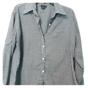 Stylish plaid women’s business shirt Sz.XL